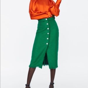 NWT ZARA TWEED SKIRT SIZE XS